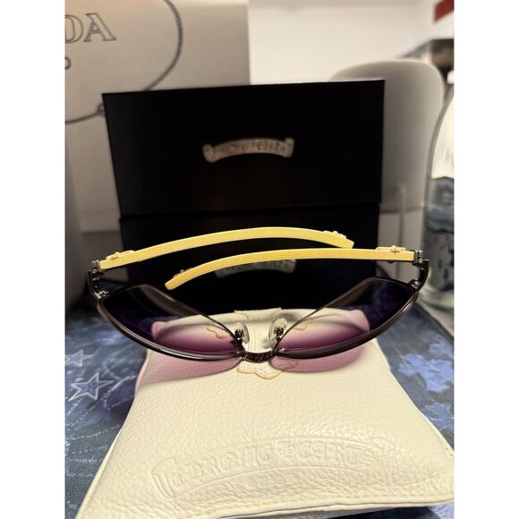 Chrome Hearts TWINKIE Wood Temples BC-WTWD Sunglasses Glasses Made In Japan